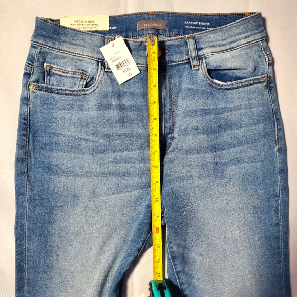 NWT$209 DL1961 Farrow High Rise Cropped Ankle Skinny Jeans in Monterio Sz 30 - Picture 12 of 16